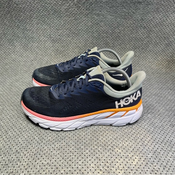 Hoka One One Shoes - Hoka One One Clifton 7 Blue Running Shoes Size 10.5 Women’s